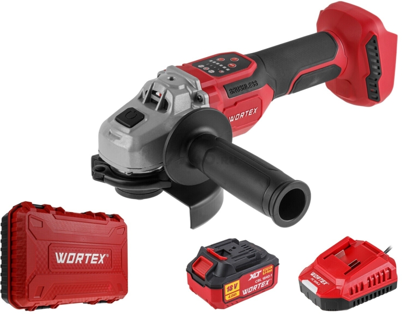 Шлифмашина угловая аккумуляторная WORTEX CAG 1812-2 SE XLT SET (1334919) - Фото 11