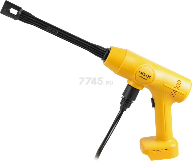 Мойка высокого давления (пистолет) аккумуляторная MOLOT MPW 1825 XLT Lite SET (2318011) - Фото 8