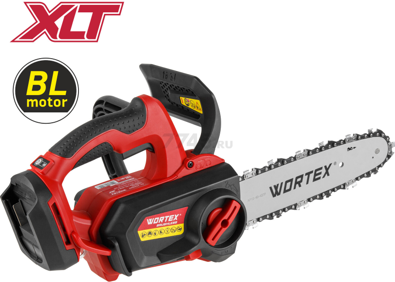 Пила цепная аккумуляторная WORTEX CEC 2518-3 ALL1 XLT SOLO (2325003) - Фото 17