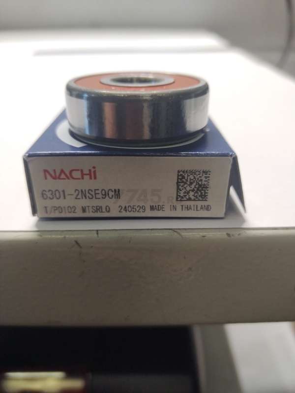 Подшипник шариковый NACHI 6301-2RS (80301) (00-00030018) - Фото 2