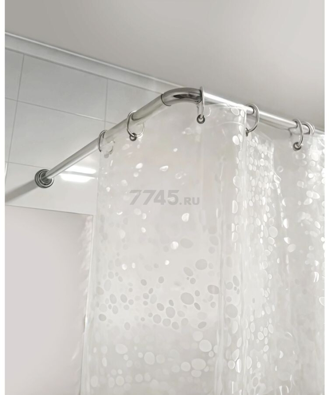 Карниз для ванной PERFECTO LINEA угловой 170х70 см (36-020105) - Фото 8
