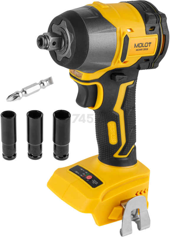 Гайковерт аккумуляторный ударный MOLOT MCWR 3518 XLT Lite SET (2335040) - Фото 10