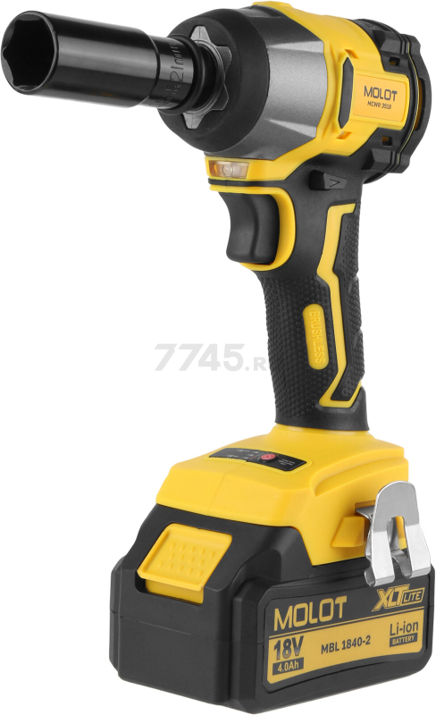 Гайковерт аккумуляторный ударный MOLOT MCWR 3518 XLT Lite SET (2335040) - Фото 15