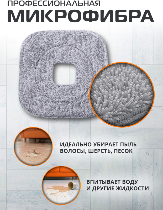 Сменная насадка для швабры BRUNER Fest 2 штуки (BR-11278120) - Фото 3
