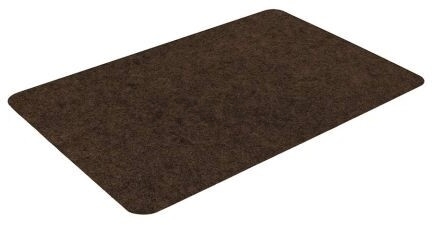 Коврик придверный влаговпитывающий ребристый VORTEX Slim 50×80 см коричневый (24387) - Фото 2