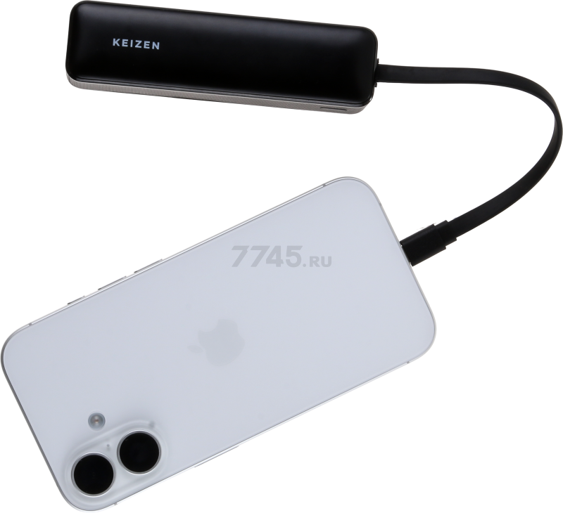 Power Bank KEIZEN 5000 mAh Black (KZ-20130106) - Фото 17