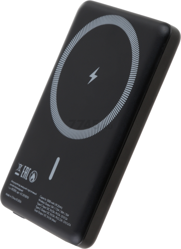 Power Bank KEIZEN 5000 mAh with MagSafe Black (KZ-20130110) - Фото 19