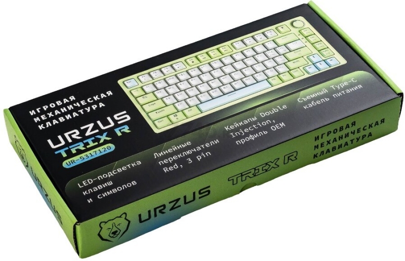 Клавиатура игровая механическая URZUS Trix R UR-5317120 - Фото 32