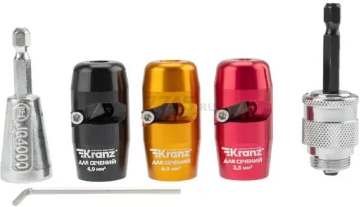 Набор для зачистки проводов KRANZ 6 предметов (KR-92-0460-1) - Фото 3