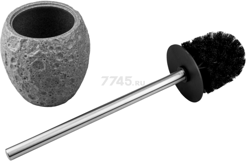 Ершик для унитаза PERFECTO LINEA Moon Stone серый (35-384464) - Фото 11