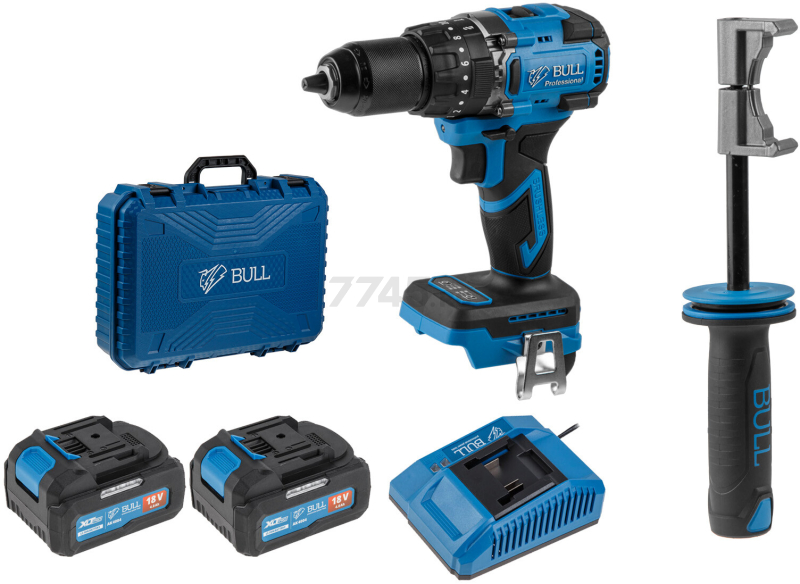 Дрель-шуруповерт аккумуляторная ударная BULL SR 1806 R-series XLTpro (2329059) - Фото 4