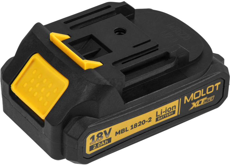 Аккумулятор 18 В 2 Ач Li-ion MOLOT MBL 1820-2 XLT Lite (2329012) - Фото 8