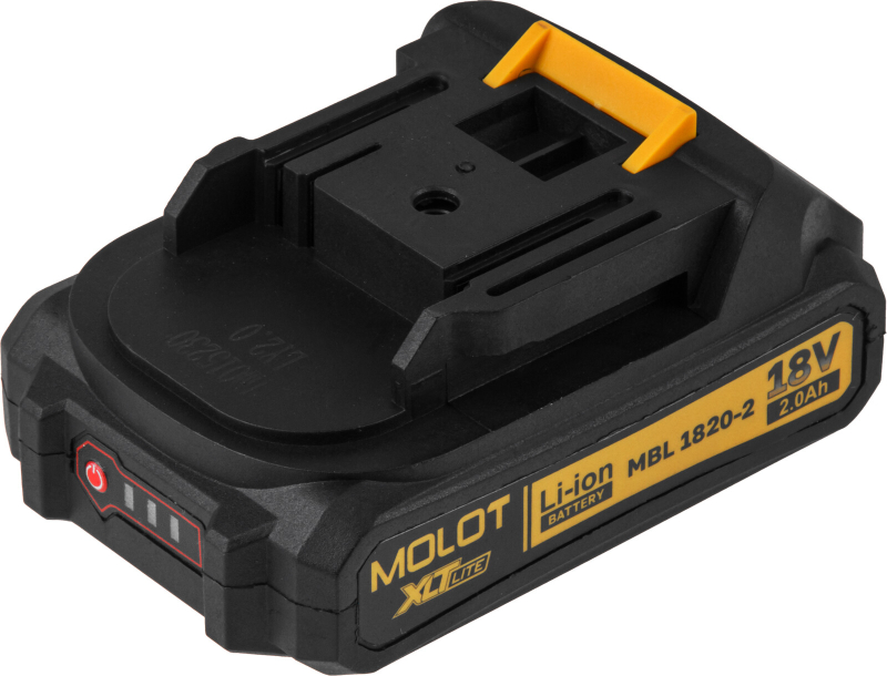 Аккумулятор 18 В 2 Ач Li-ion MOLOT MBL 1820-2 XLT Lite (2329012) - Фото 9