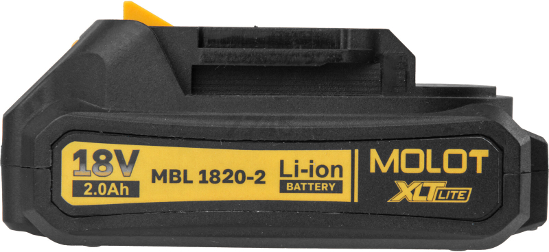 Аккумулятор 18 В 2 Ач Li-ion MOLOT MBL 1820-2 XLT Lite (2329012) - Фото 10