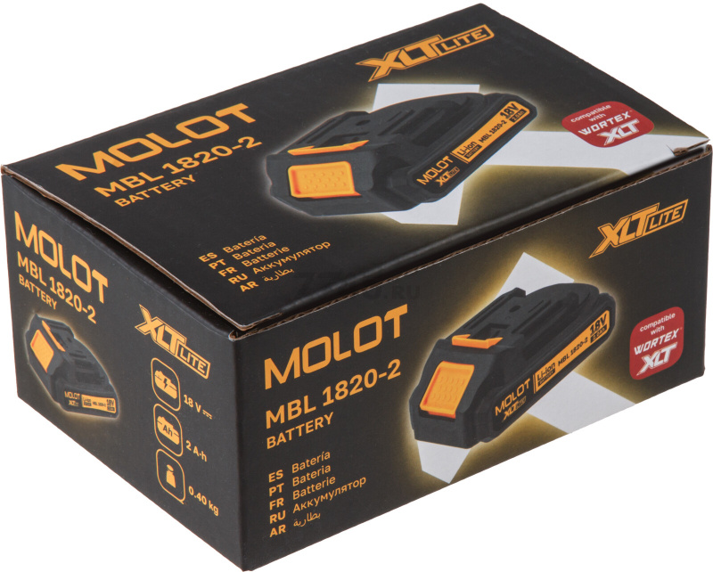 Аккумулятор 18 В 2 Ач Li-ion MOLOT MBL 1820-2 XLT Lite (2329012) - Фото 12