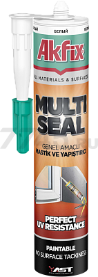 Клей-герметик полимерный AKFIX Multi Seal гибридный белый 290 мл (AST42.0)