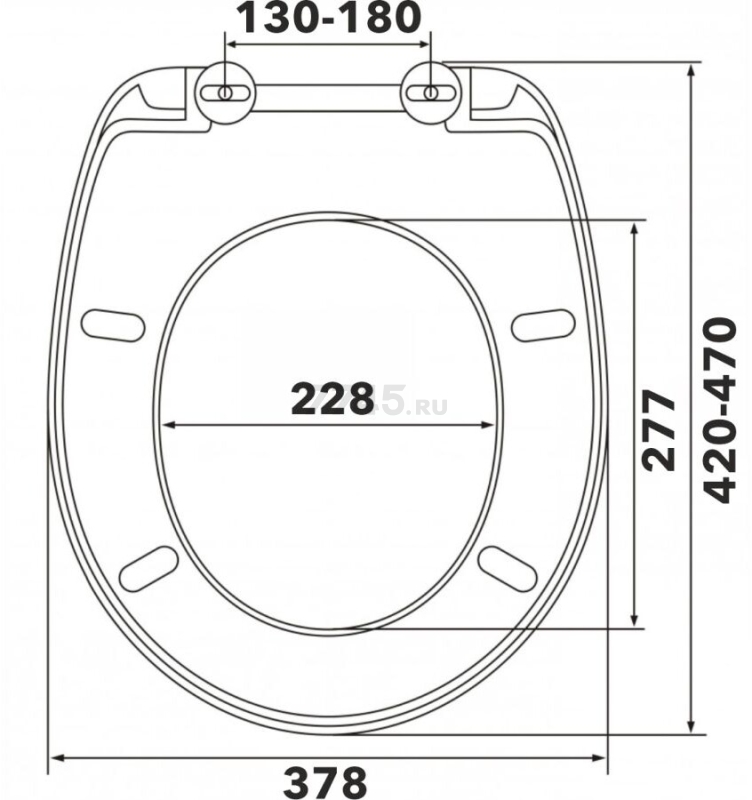 Сиденье для унитаза AV engineering Идея (AVE129624) - Фото 12