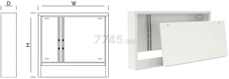 Шкаф коллекторный встроенный 04 AV Engineering (AVEMC204)