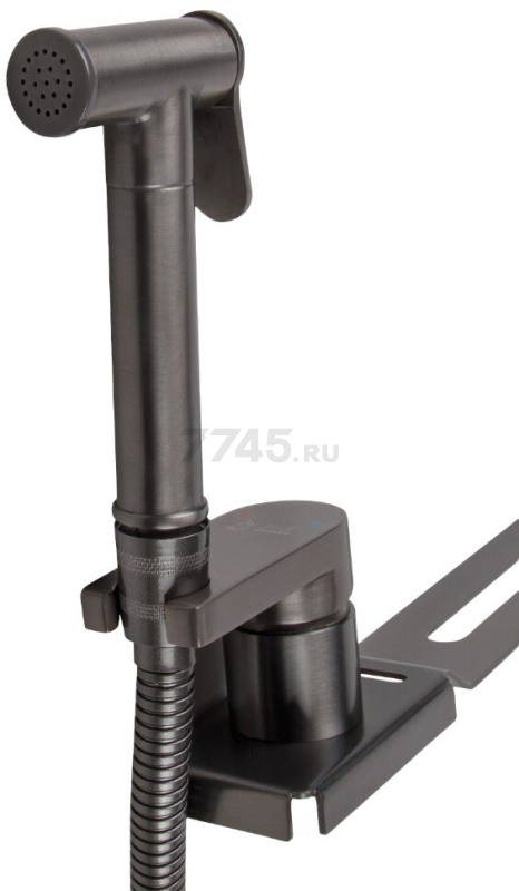 Гигиенический душ на унитаз AV Engineering SETA D25-A оружейная сталь (AVSET06GM) - Фото 14