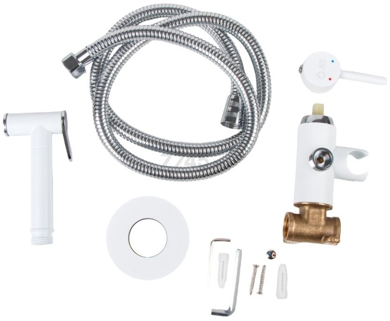 Смеситель для биде AV Engineering SETA D25-A белый (AVSET02WT) - Фото 13