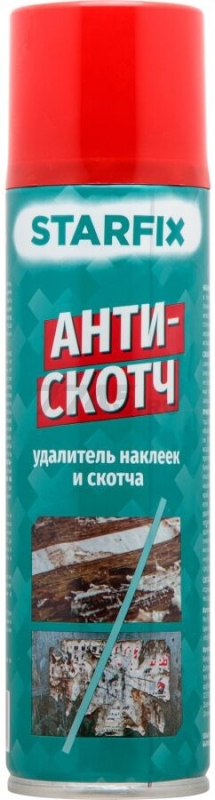 Удалитель наклеек и следов клея STARFIX Антискотч 335 мл (SM-29420-1)
