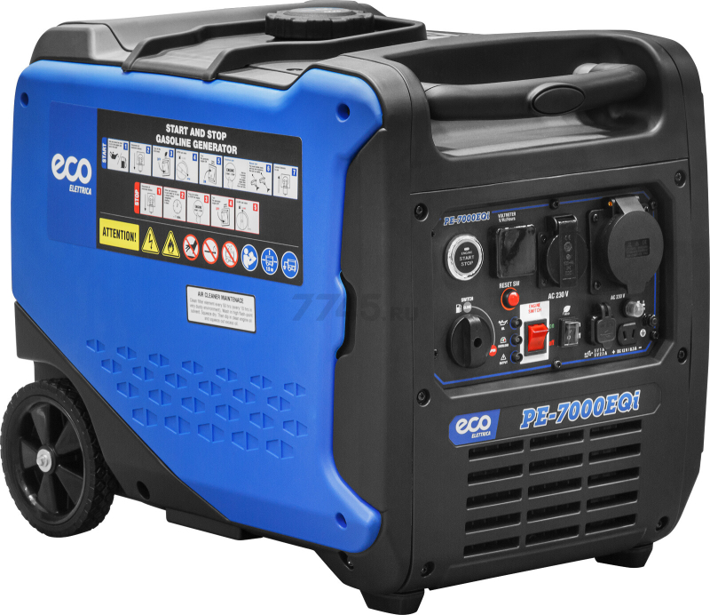 Генератор инверторный бензиновый ECO PE-7000EQi (EC1710-8) - Фото 13