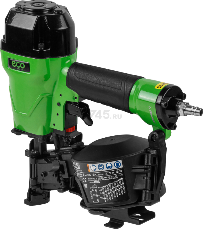Пневмопистолет гвоздезабивной ECO ANG-45 (ЕС3918-1) - Фото 10