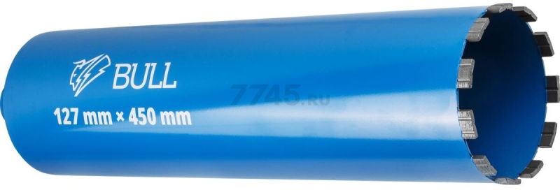 Коронка алмазная d 127 мм BULL железобетон с микроударом (2329233)
