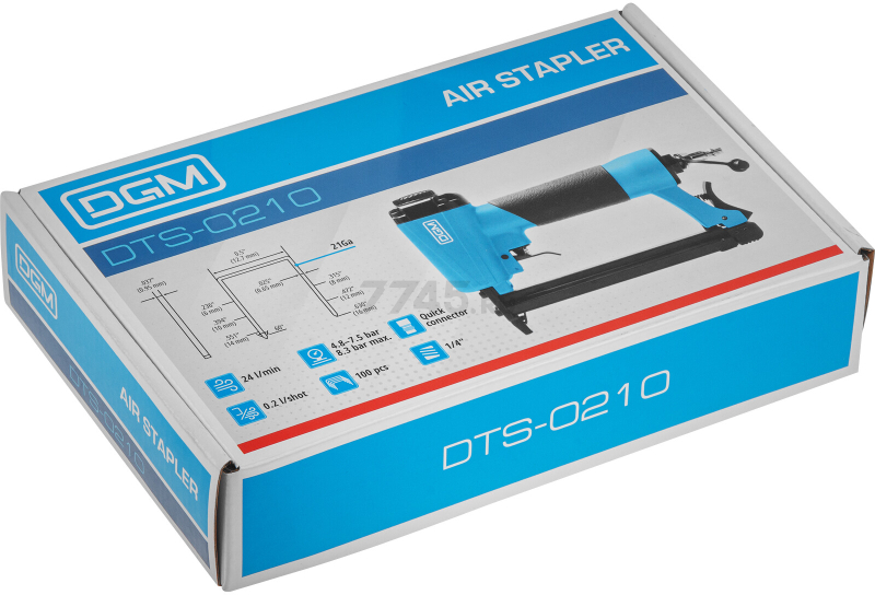 Пневмопистолет скобозабивной DGM DTS-0210 (DG4013-1) - Фото 16