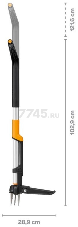 Корнеудалитель телескопический FISKARS X-series (1080510) - Фото 8