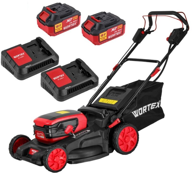 Газонокосилка аккумуляторная WORTEX CLM 4536-4 XLT SET (2334160K1)