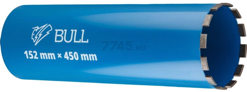 Коронка алмазная d 152 мм BULL железобетон (2329249)