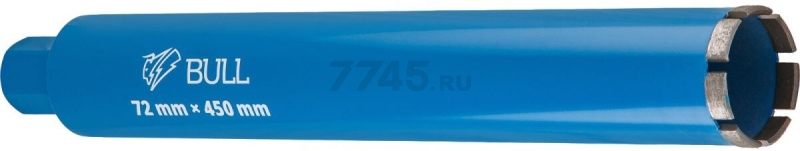 Коронка алмазная d 72 мм BULL железобетон (2329243)