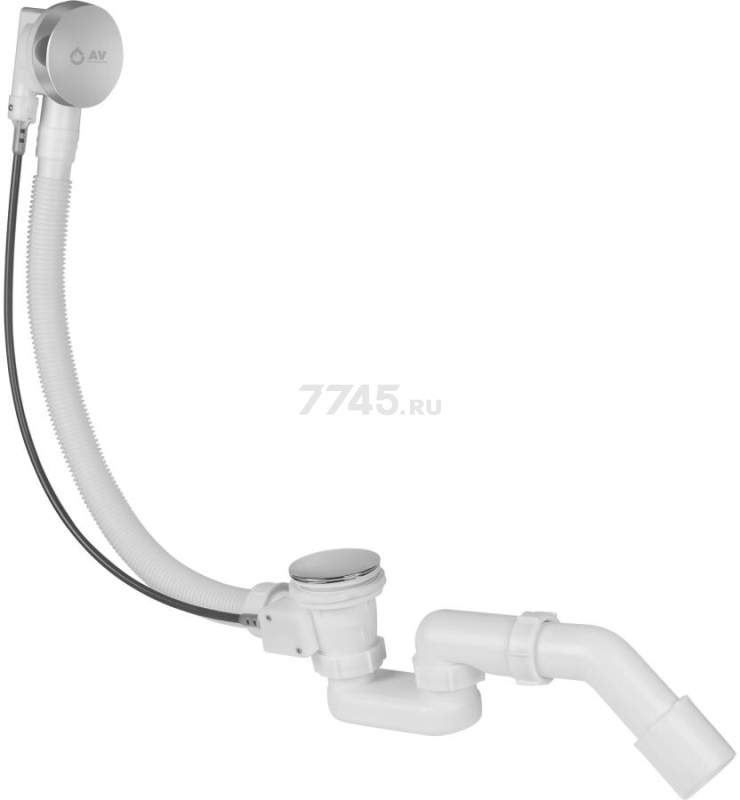 Сифон для ванны с гибкой трубой 1 1/2" - 650 мм AV ENGINEERING (AVE129733)