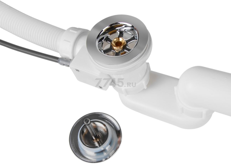 Сифон для ванны с гибкой трубой 1 1/2" - 650 мм AV ENGINEERING (AVE129733) - Фото 4