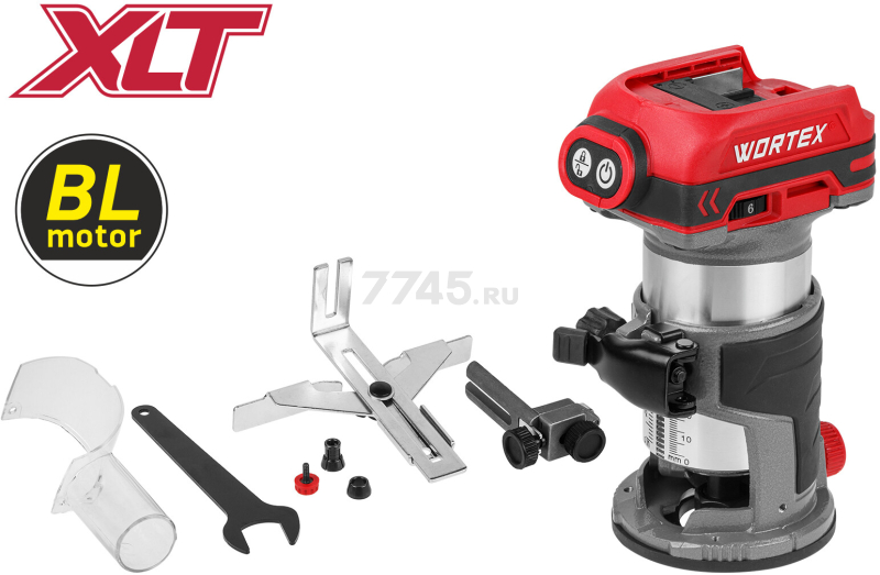 Фрезер кромочный аккумуляторный WORTEX CMM 1835-1 XLT SOLO (2322180)