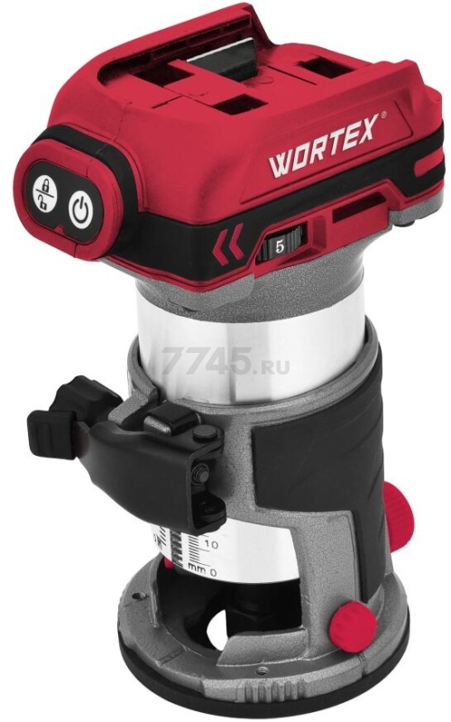 Фрезер кромочный аккумуляторный WORTEX CMM 1835-1 XLT SOLO (2322180) - Фото 2