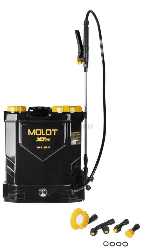 Опрыскиватель ранцевый аккумуляторный MOLOT MKS 1218 Li XLT Lite SOLO (2322208)