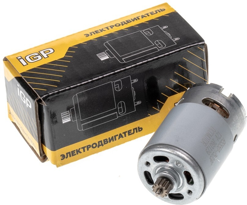 Двигатель RS-550 IGP 12 В с шестерней (7148001) - Фото 3