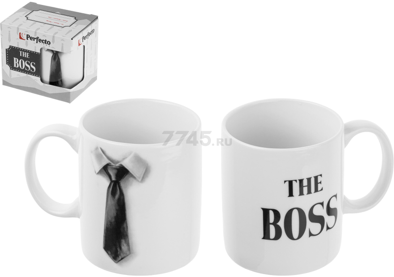 Кружка керамическая PERFECTO LINEA The Boss 350 мл в коробке (30-001305)