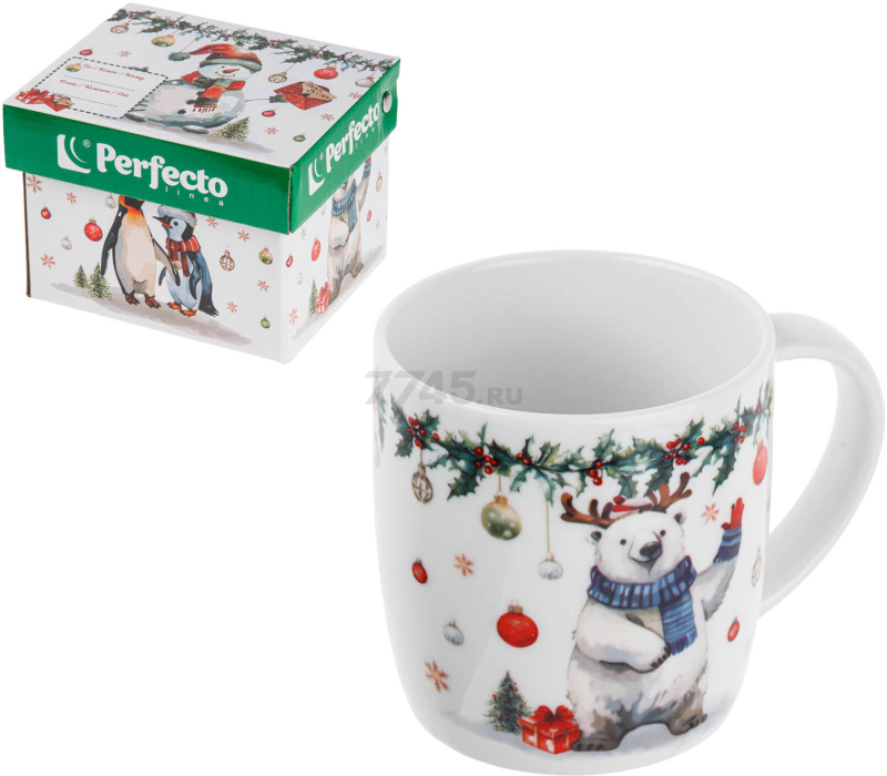 Кружка керамическая PERFECTO LINEA Winter Fable-1 360 мл в коробке (30-305009)