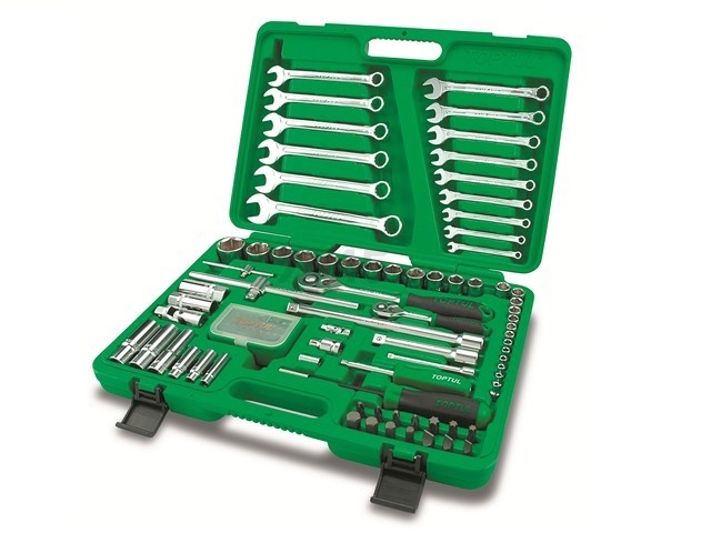 Набор инструментов 1/4", 1/2" 6 граней 106 предметов TOPTUL (GCAI106B)