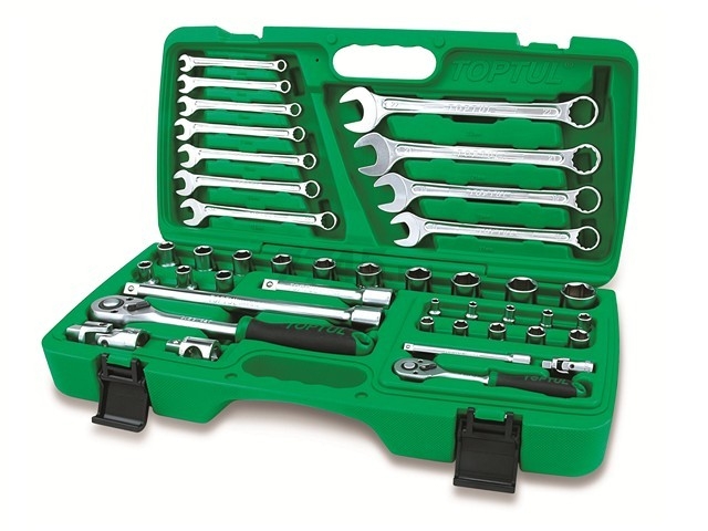 Набор инструментов 1/4", 1/2" 6 граней 42 предмета TOPTUL (GAAI4201)