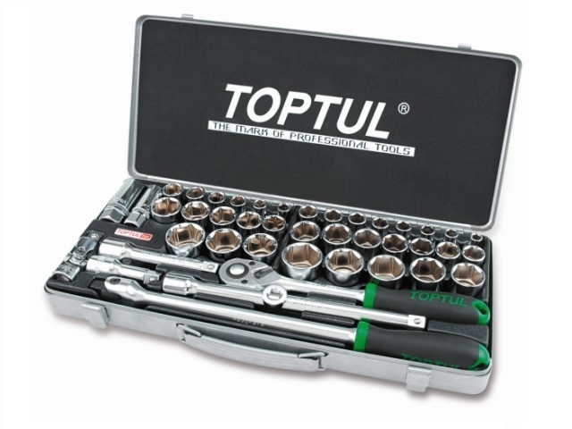 Набор инструментов 1/2" 6 граней 43 предмета TOPTUL (GCAD4303)