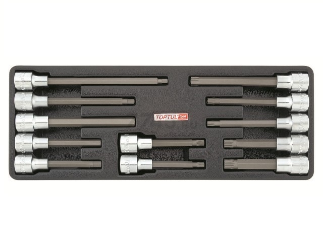 Набор-сет бит 1/2" EXTRA LONG 12 предметов TOPTUL (GAAT1202)