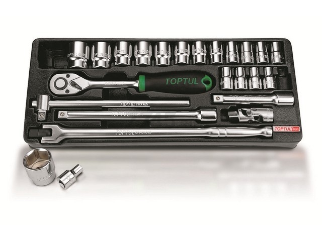 Набор инструментов 1/2" 6 граней 24 предмета TOPTUL (GCAT2402)