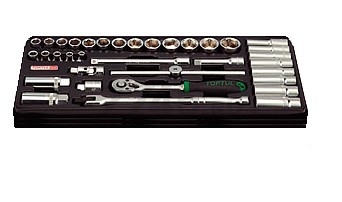 Набор инструментов 3/8" 6 граней 35 предметов TOPTUL (GTB3503)