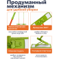 Швабра для пола PERFECTO LINEA Макарена с насадкой из микрофибры салатовая (43-391012) - Фото 3