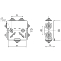 Коробка распределительная ОП 80х80х50 мм TDM (SQ1401-0112) - Фото 2