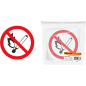 Знак-наклейка TDM Запрещается пользоваться открытым огнем и курить 180 мм (SQ0817-0026)